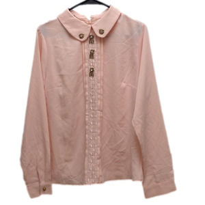 Tasan group NWT woman’s size medium pink long sleeve blouse shirt top